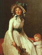 Jacques-Louis David Portrait of Madame Seriziat Spain oil painting reproduction